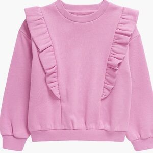 Tucker & Tate kids fleece ruffle sweatshirt 3T pink